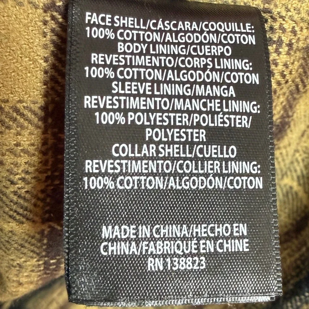 NWT HAWX MEN'S OAKDALE SOLID CHORE COAT, Brown, Size Large